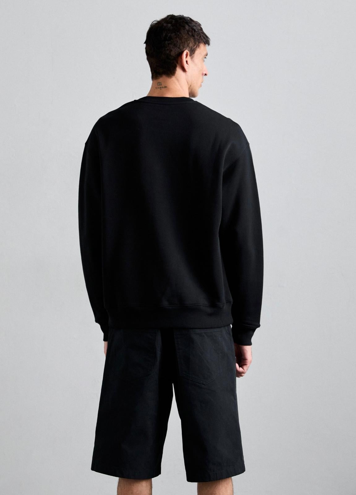 Felpa Moschino girocollo "Laurel Crown" uomo