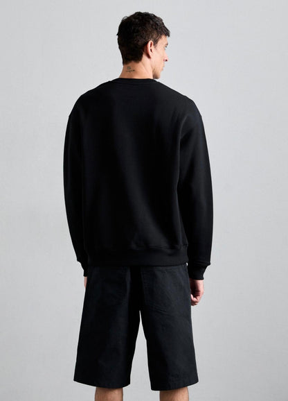 Felpa Moschino girocollo "Laurel Crown" uomo