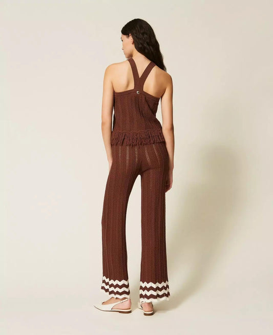 Pantalone Twinset Actitude in maglia donna