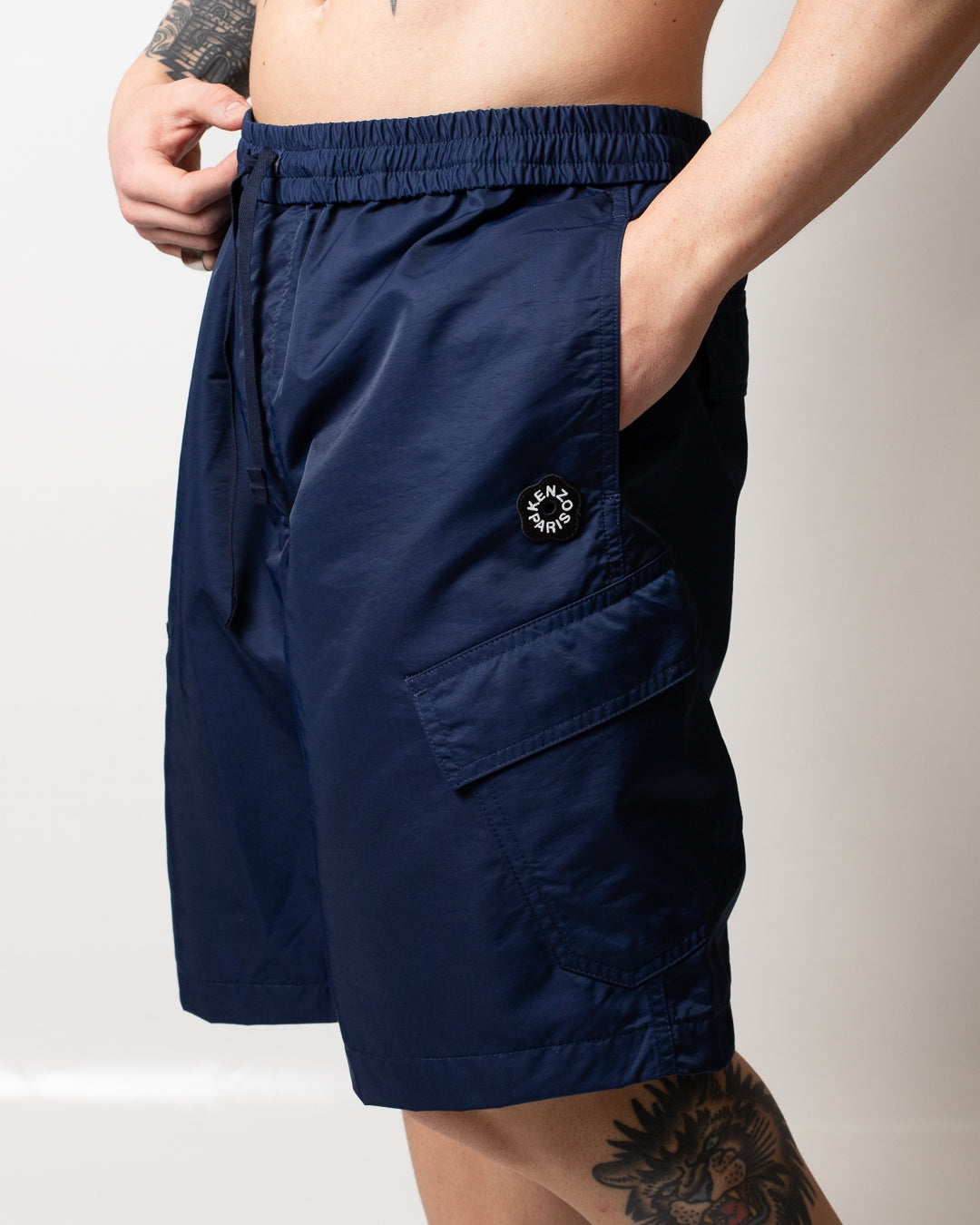 Bermuda Kenzo cargo in nylon "Boke Flower 2.0"