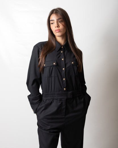 Tuta jumpsuit Nenette in misto lana donna