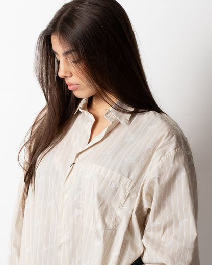 Camicia GCDS "Pinstripe Logo"