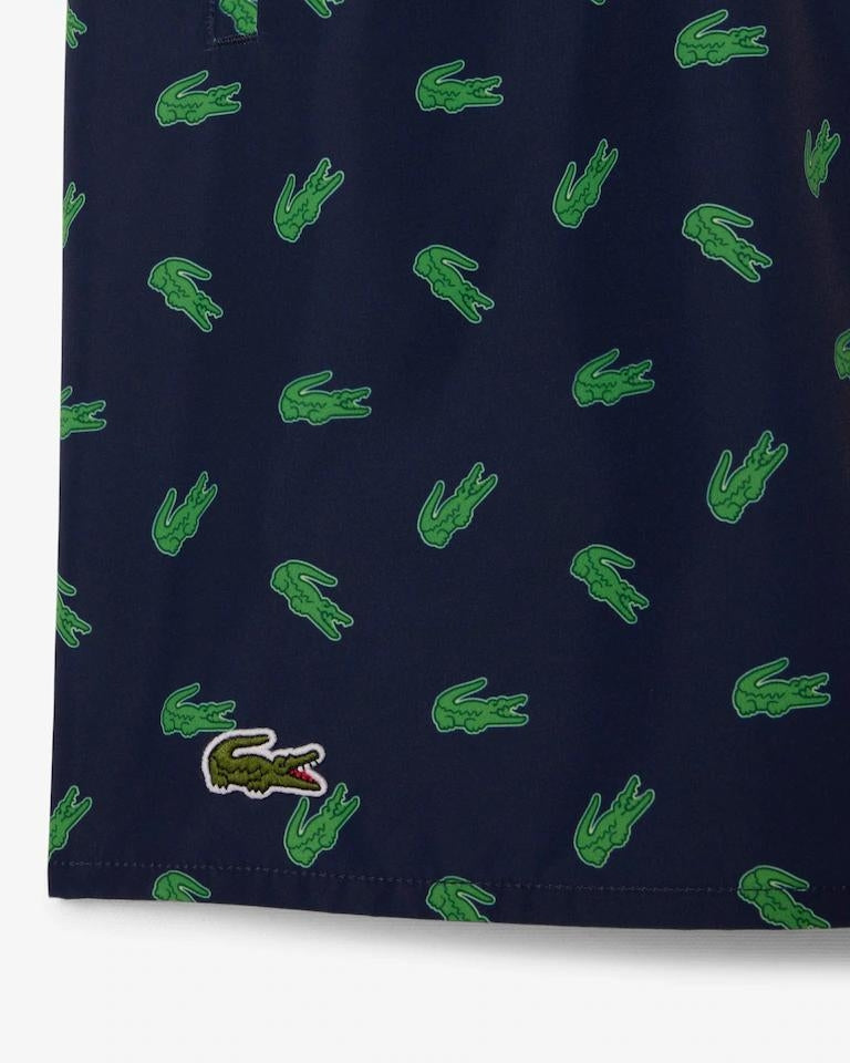Boxer mare Lacoste con logo all-over uomo