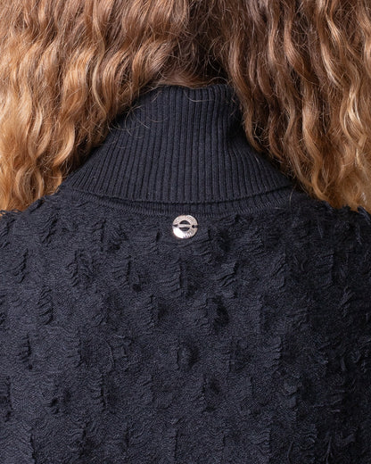 Maglia Twinset Actitude dolcevita con frange donna