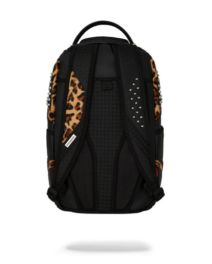 Zaino Sprayground nero Cheetah punk dlxsv backpack