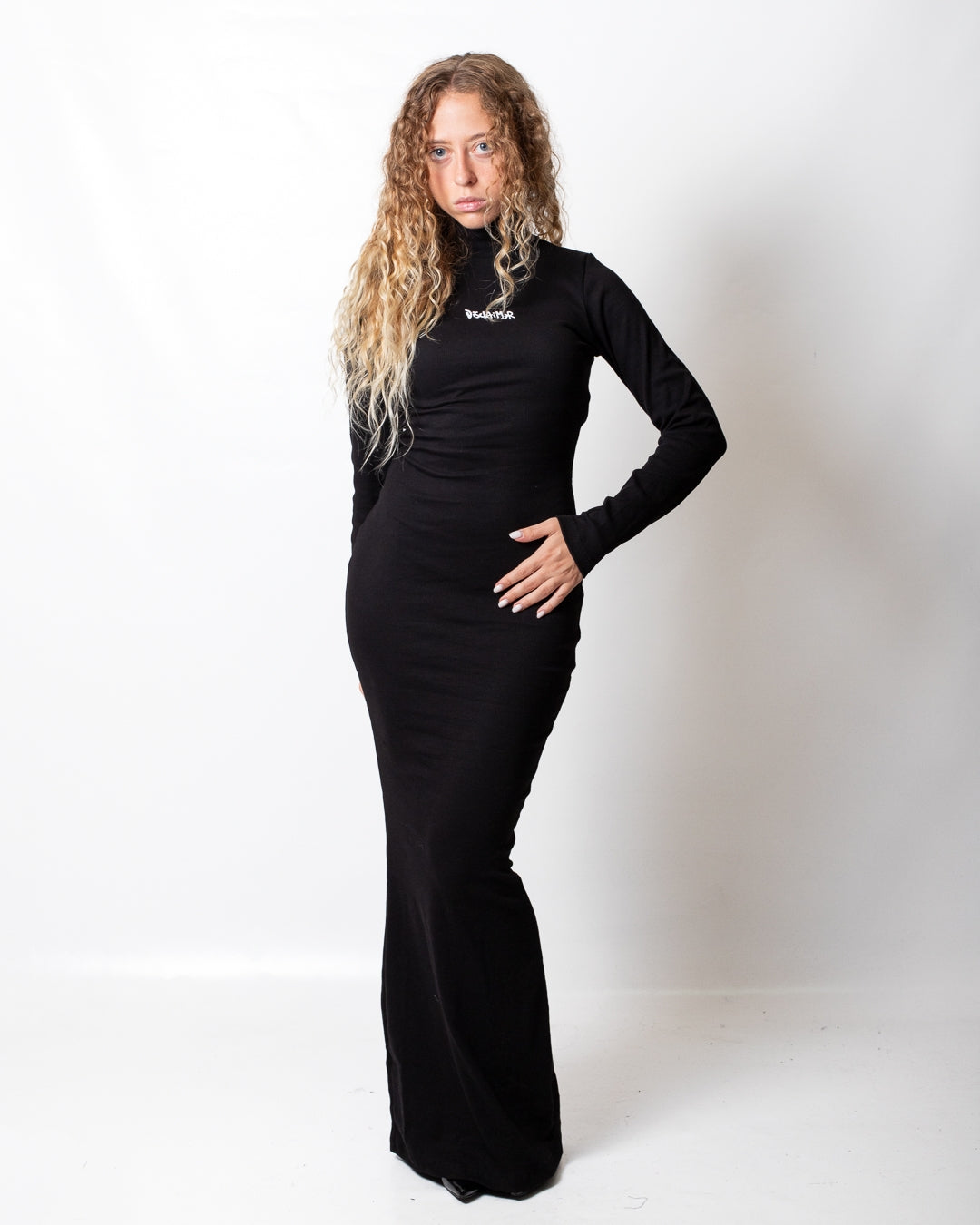 Abito Disclaimer longuette in costina donna