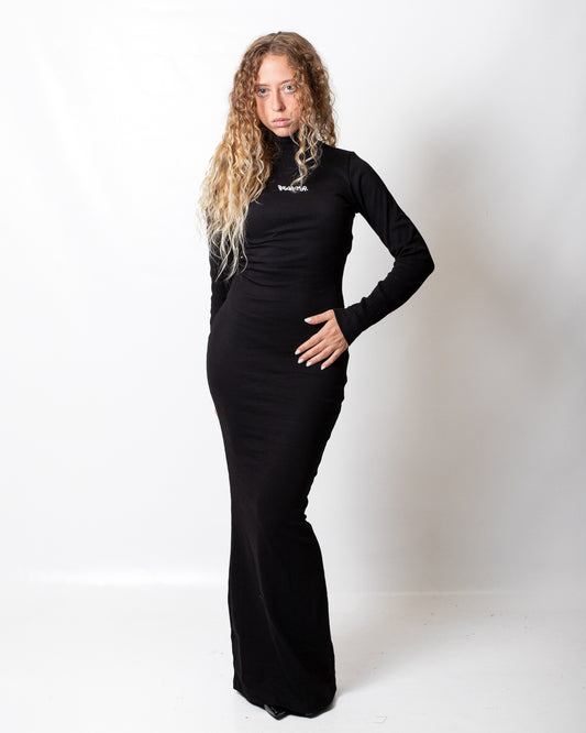 Abito Disclaimer longuette in costina donna