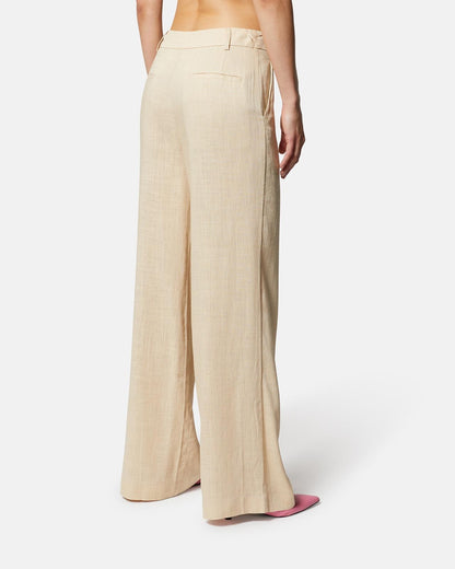 Pantalone Silvian Heach cady in misto lino donna