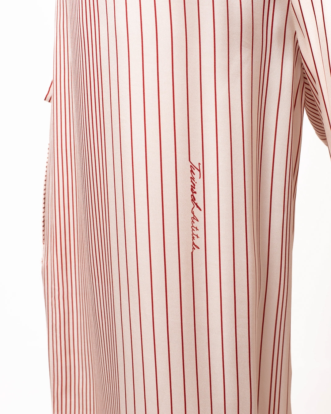 Pantalone Twinset Actitude wide leg a strisce donna