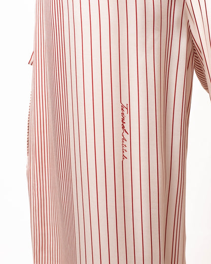 Pantalone Twinset Actitude wide leg a strisce donna
