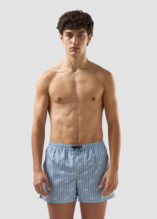 Boxer mare GCDS "Pinstripe Logo" uomo
