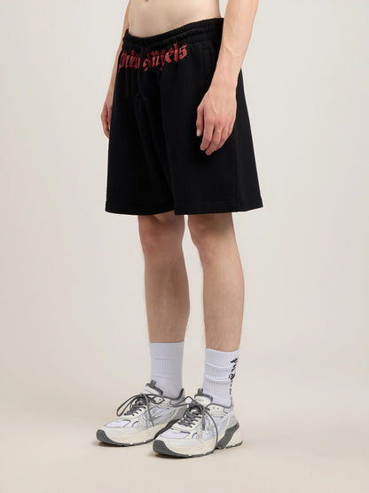 Bermuda Palm Angels in felpa "Waist Logo" uomo