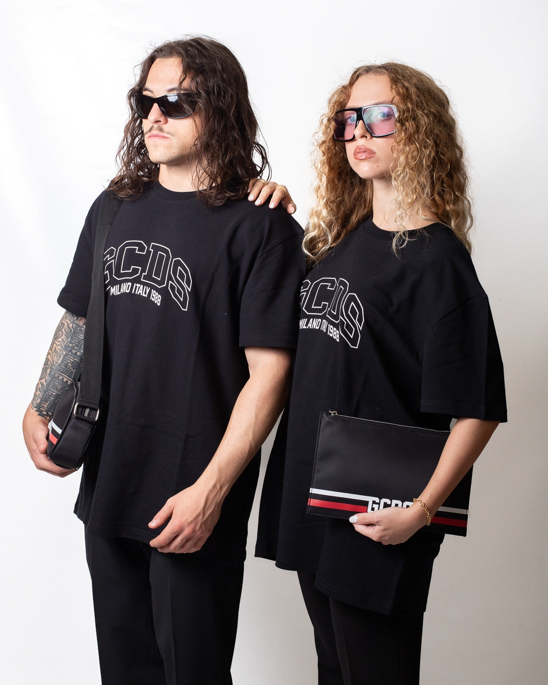 T-Shirt GCDS in piquet logata 