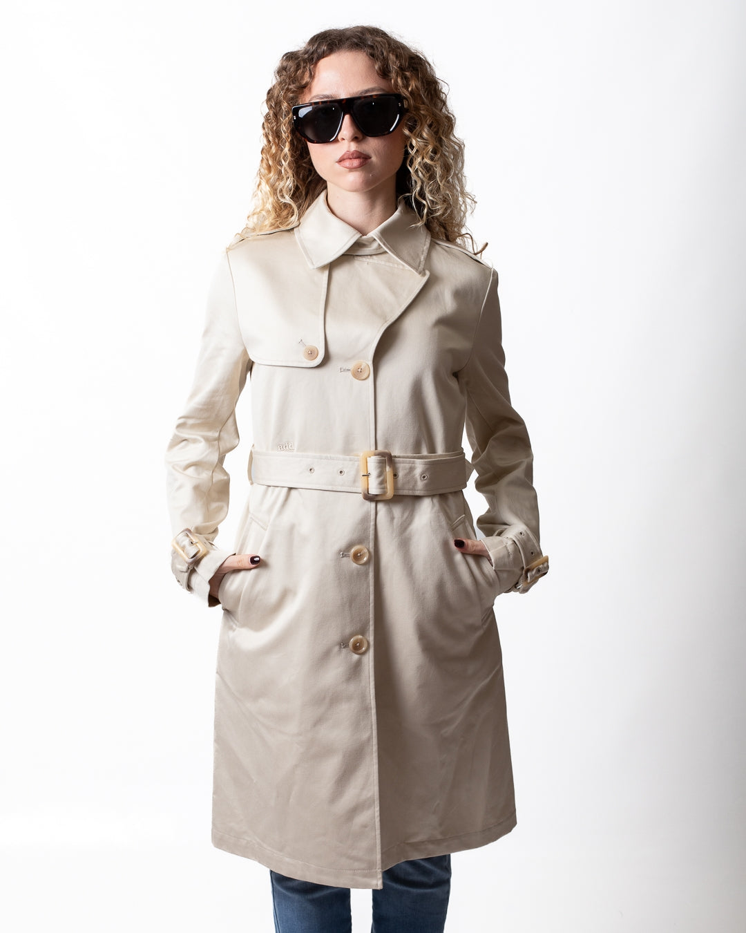 Trench Add monopetto in cotone donna