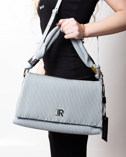 Borsa John Richmond in pliss&egrave; con manico e tracolla donna