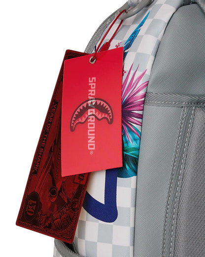 Zaino Sprayground bianco "Flowering jungle shark backpack"