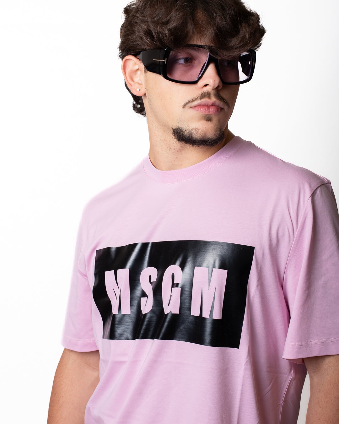 T-Shirt MSGM stampa "Logo Box"