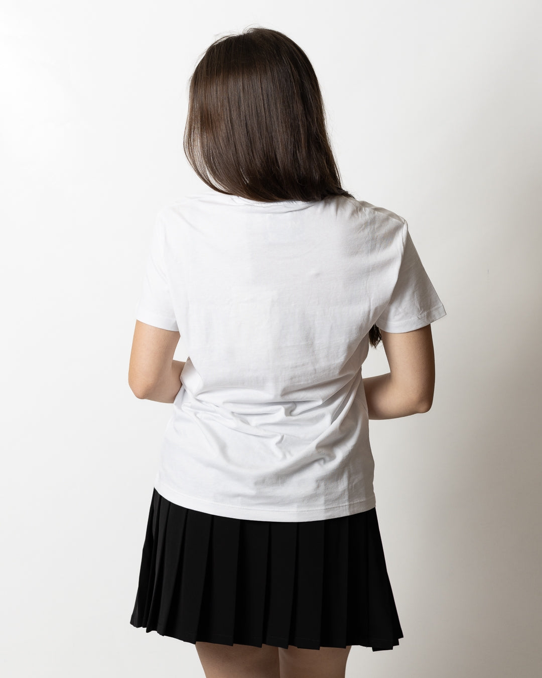 T-Shirt Richmond X con stampa, borchie e logo strass donna