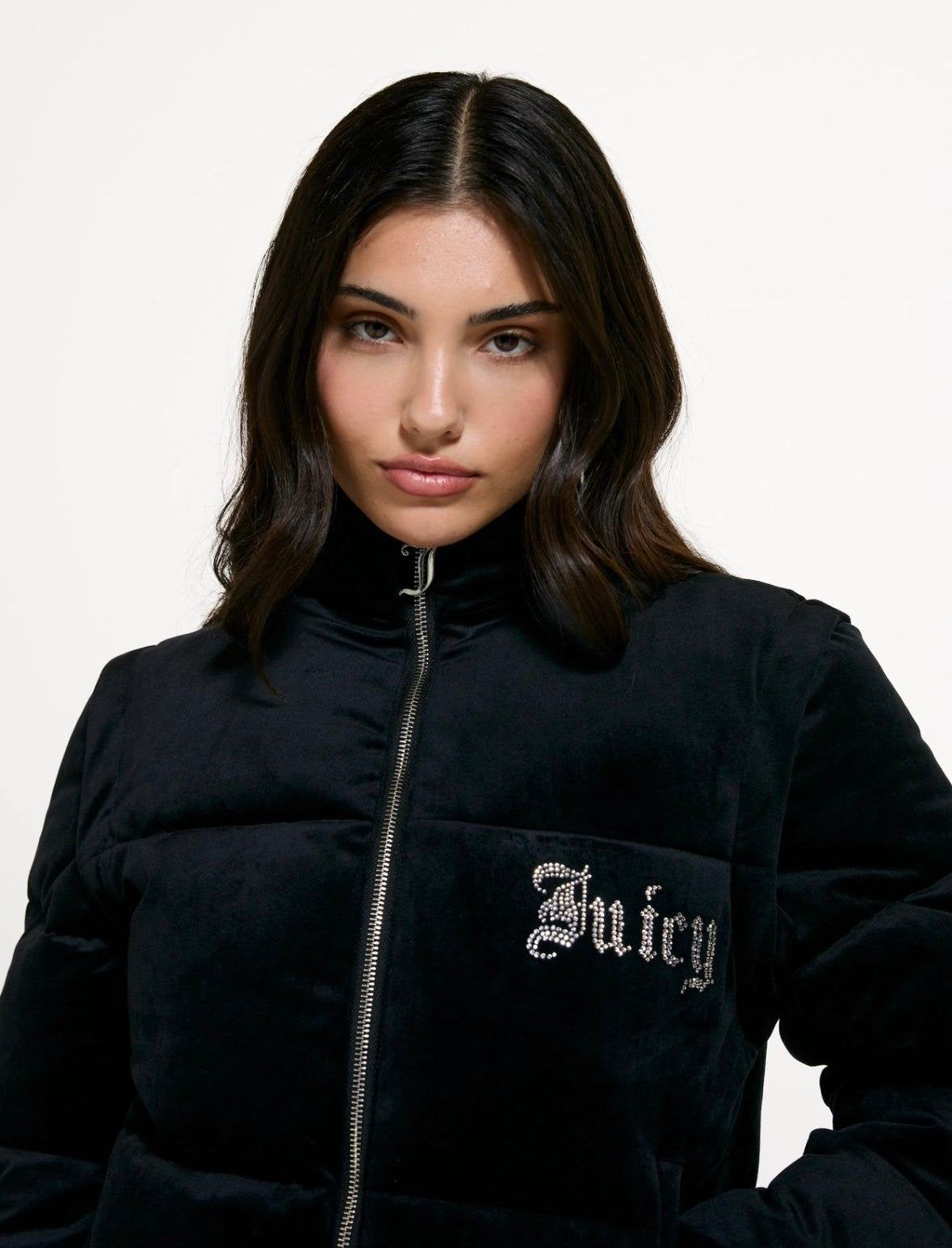 Giubbotto Juicy Couture con logo strass