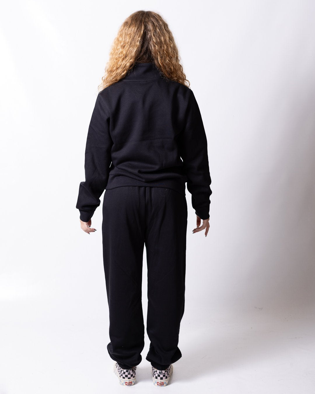 Felpa The North Face mezza zip con logo ricamato donna