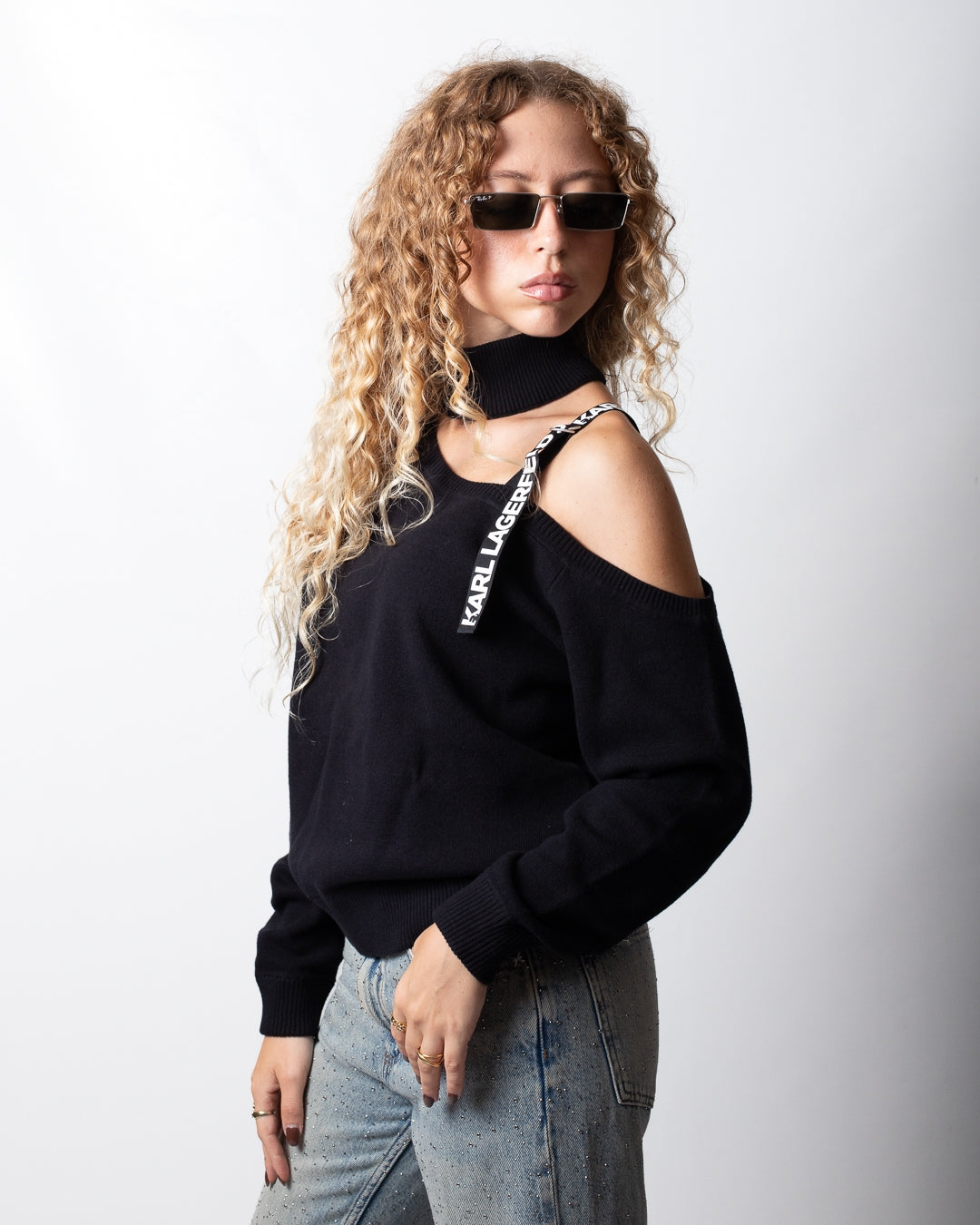 Maglia Karl Lagerfeld con dettaglio cut-out donna