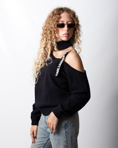 Maglia Karl Lagerfeld con dettaglio cut-out donna