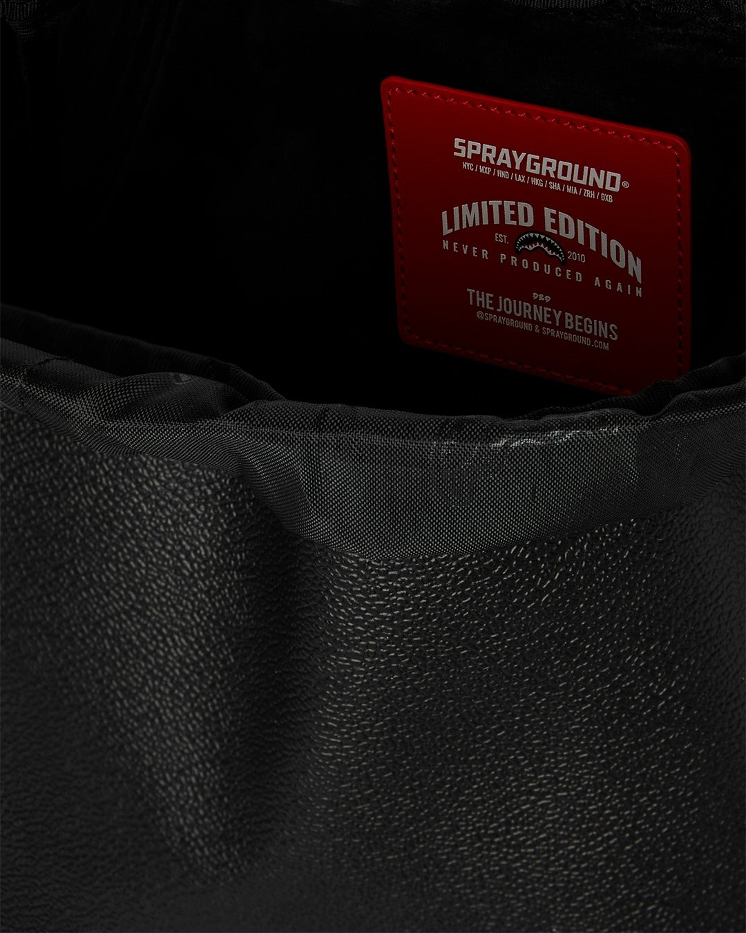 Zaino Sprayground nero GOLD BRICK LUX HILLS BACKPACK