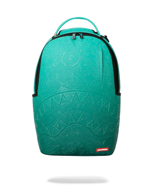 Zaino Sprayground turchese TURQUOISE DOODLE EMBOSS BACKPACK