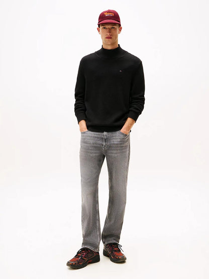 Maglia Tommy Jeans lupetto con bandiera minimal uomo