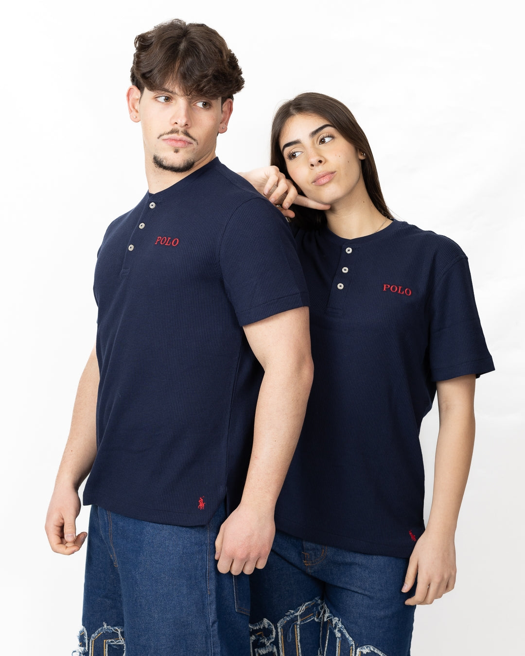 T-Shirt Polo Ralph Lauren in costina con bottoni 