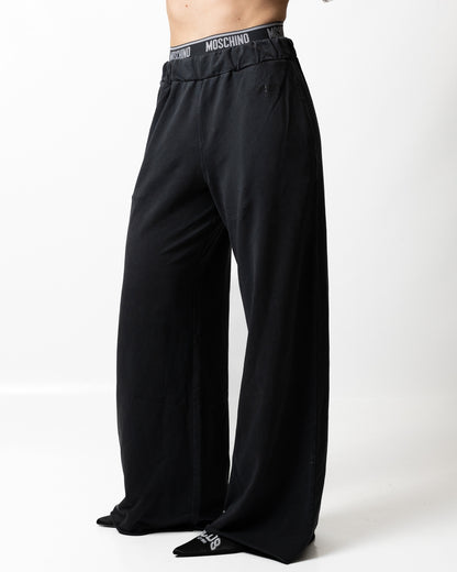 Pantalone Moschino Active in felpa con fascia logata donna