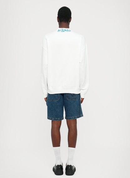 Felpa Just Cavalli girocollo "Loose Logo Embroider" uomo