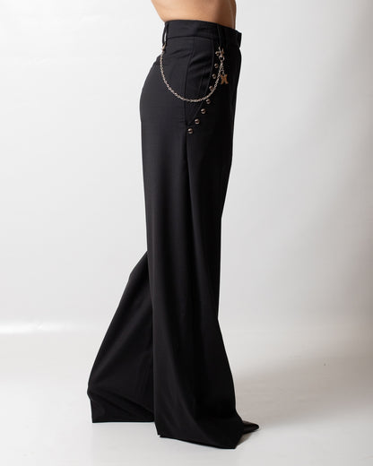 Pantalone Richmond X in misto lana con borchie donna