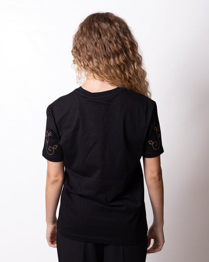 T-Shirt Just Cavalli con logo e borchie donna