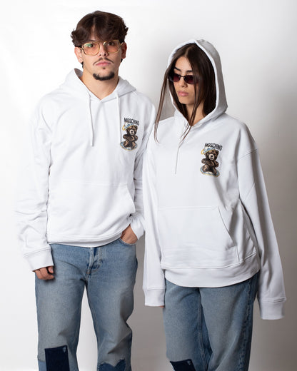 Felpa Moschino con cappuccio e stampa Teddy Bear