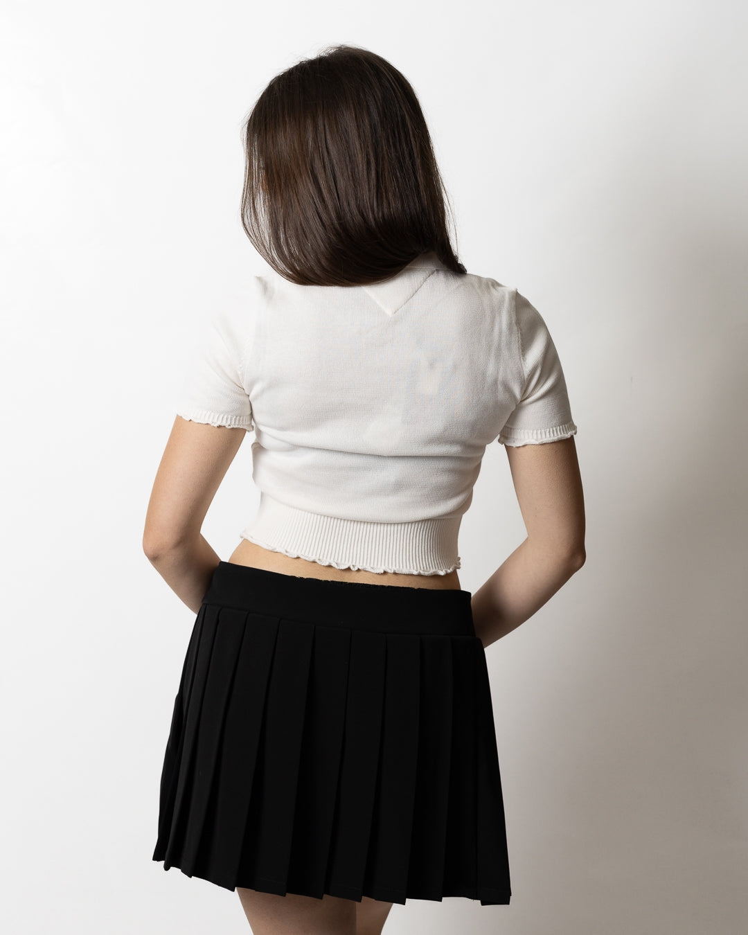 Polo Tommy Jeans cropped con riccetti donna