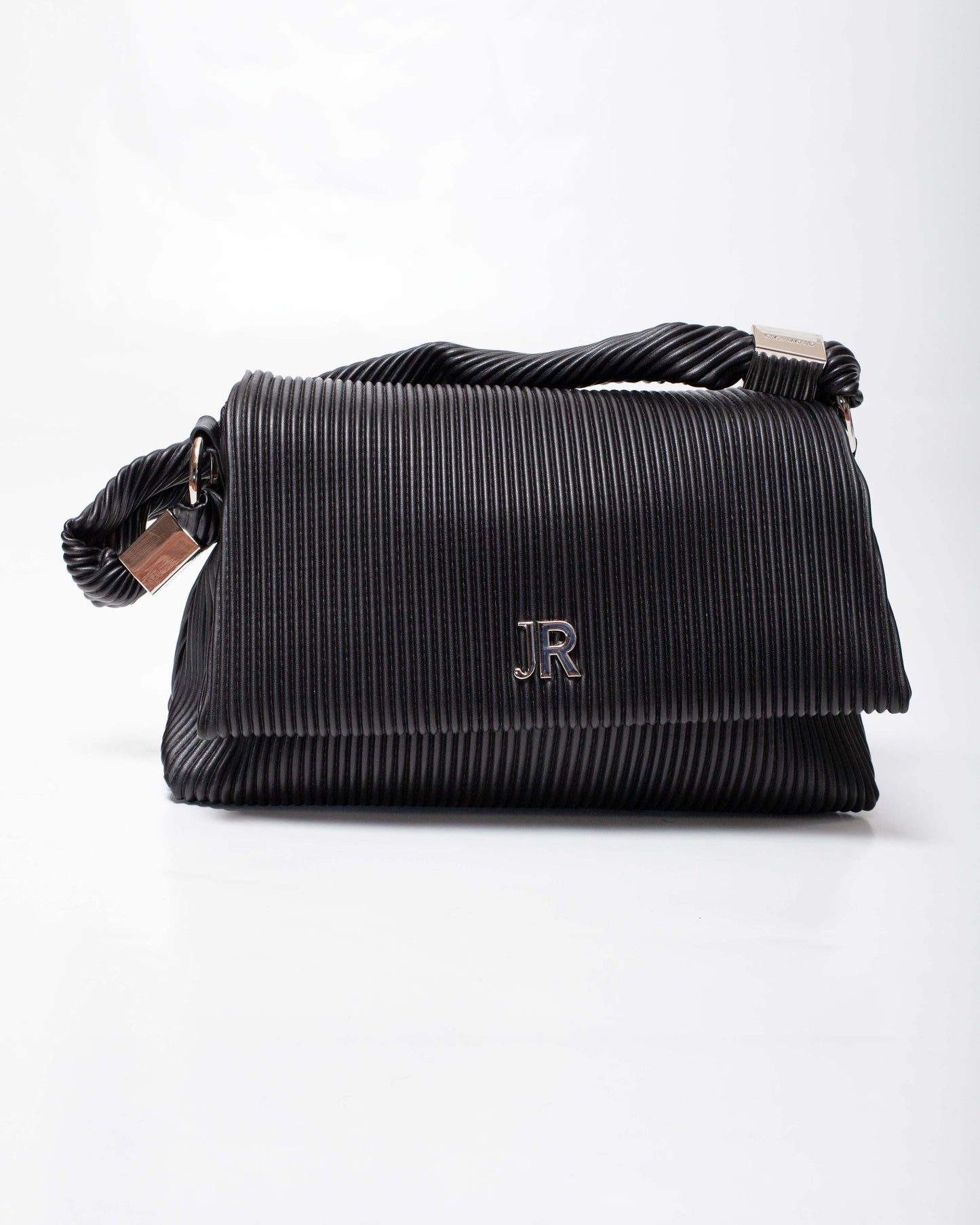 Borsa John Richmond in pliss&egrave; con manico e tracolla donna