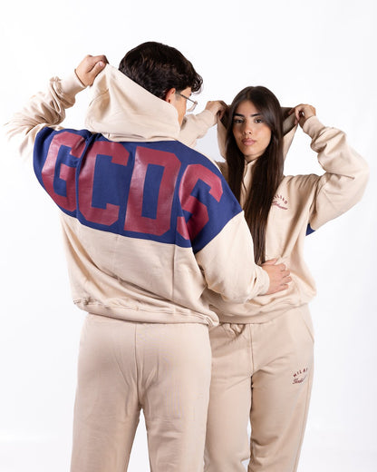 Felpa GCDS con cappuccio "Band Logo Back"