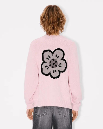 Cardigan Kenzo Paris "Boke Flower" in misto lana