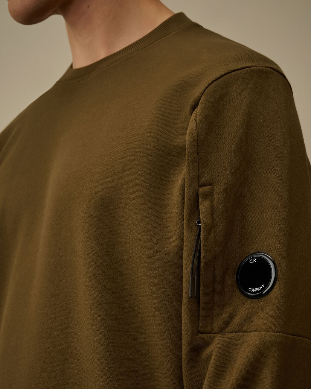 Felpa C.P. Company girocollo "Diagonal Raised" uomo