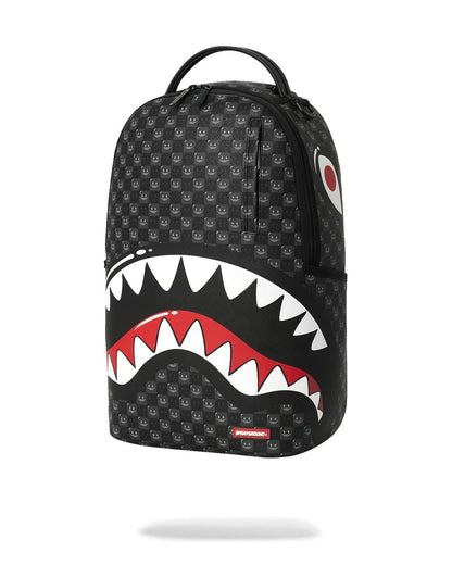 Zaino Sprayground nero SHARKS IN PARIS WTF BUBBLY BLACK CHECK BACKPACK