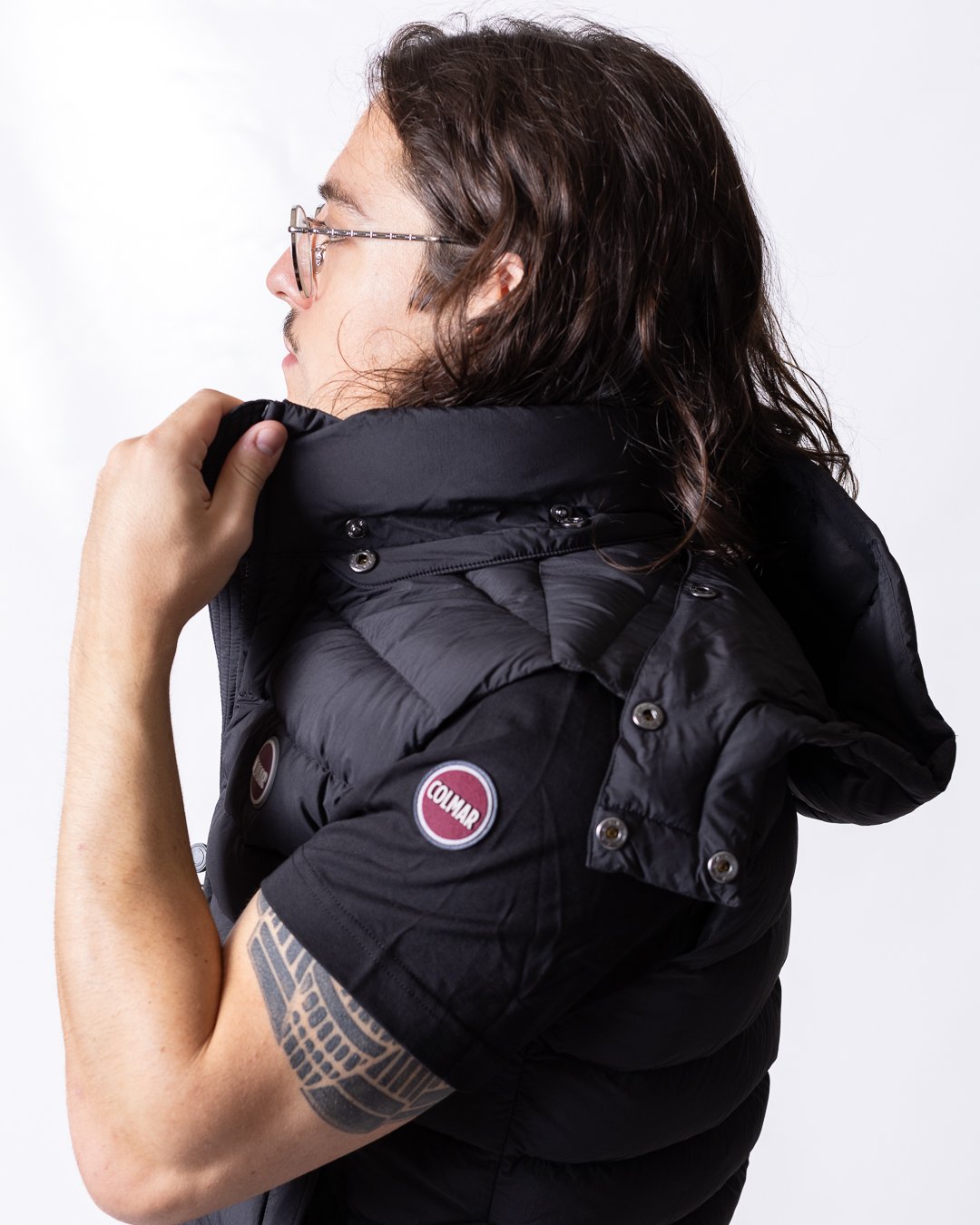 Gilet Colmar opaco con cappuccio staccabile uomo