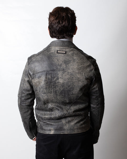 Giubbotto Richmond X biker in vera pelle uomo