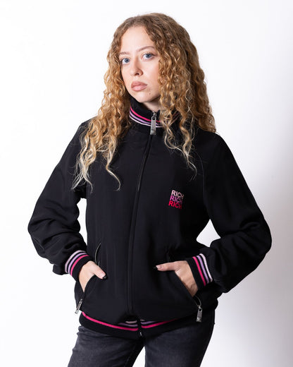 Felpa John Richmond full zip girocollo con logo color full