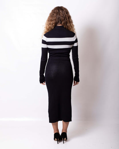 Abito Richmond X lungo in maglia con banda logata donna