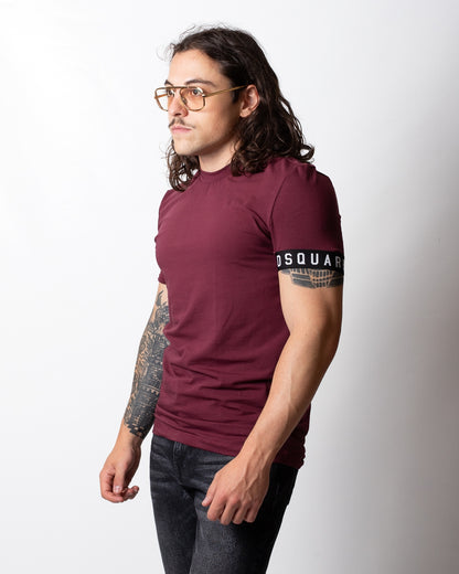 T-Shirt Dsquared2 con fascia logata uomo