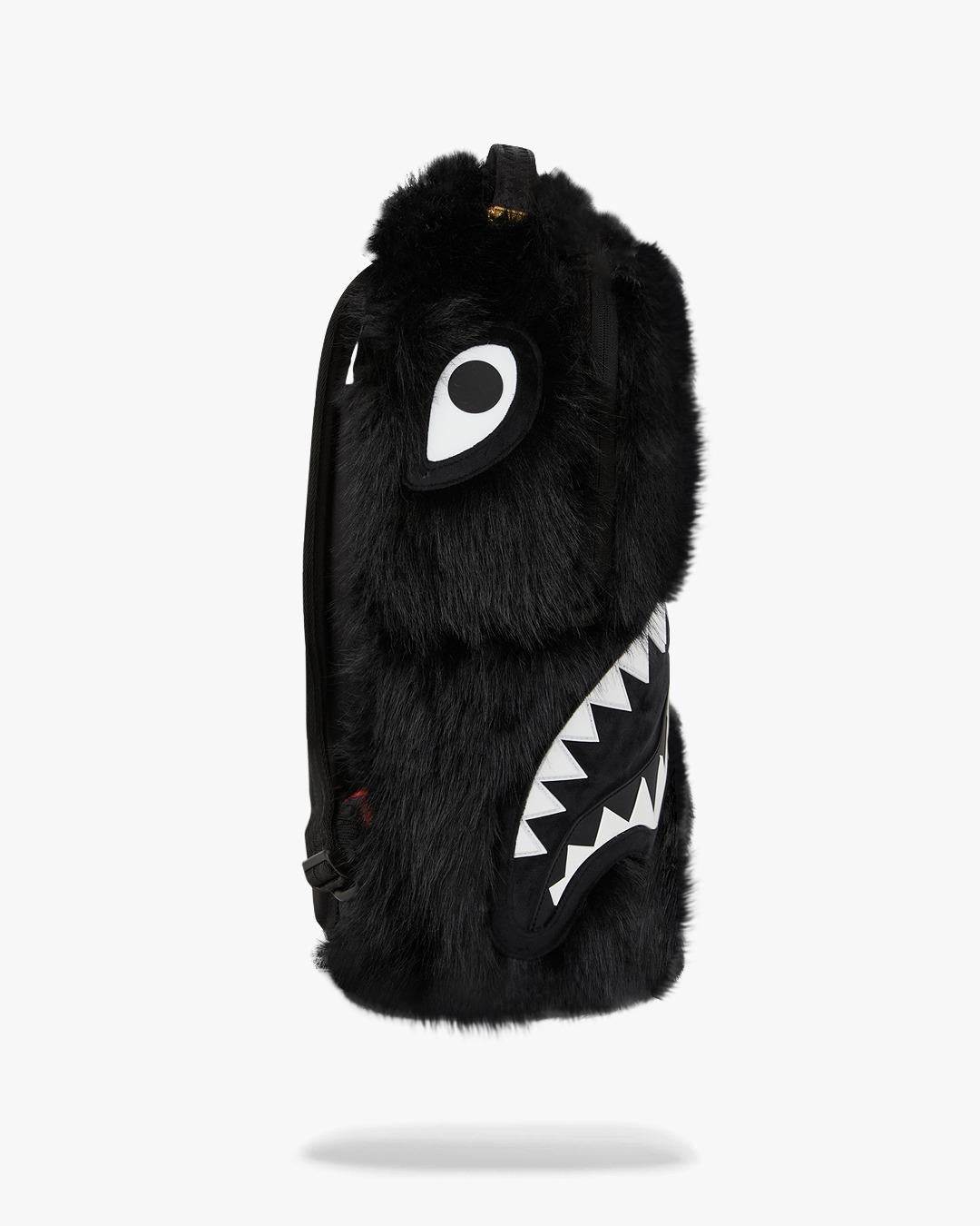 Zaino Sprayground nero "FUR CRAY BLACK BACKPACK"