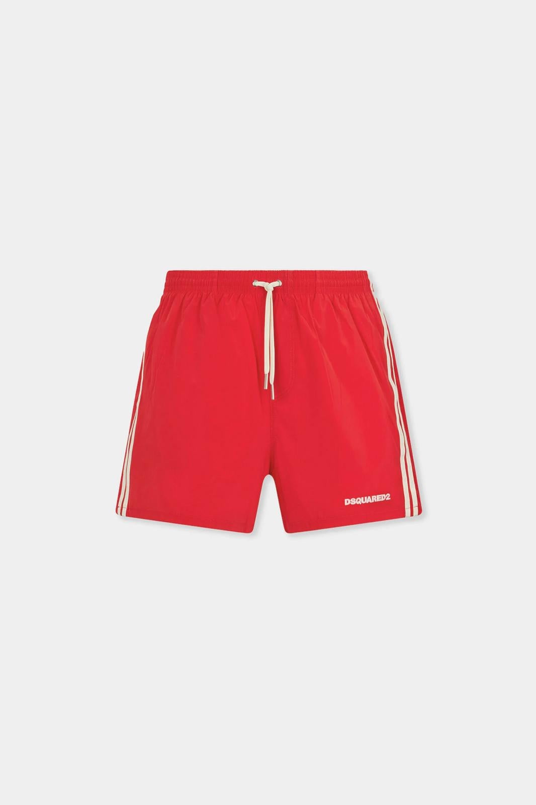 Boxer mare Dsquared2 con bande e ricamo uomo