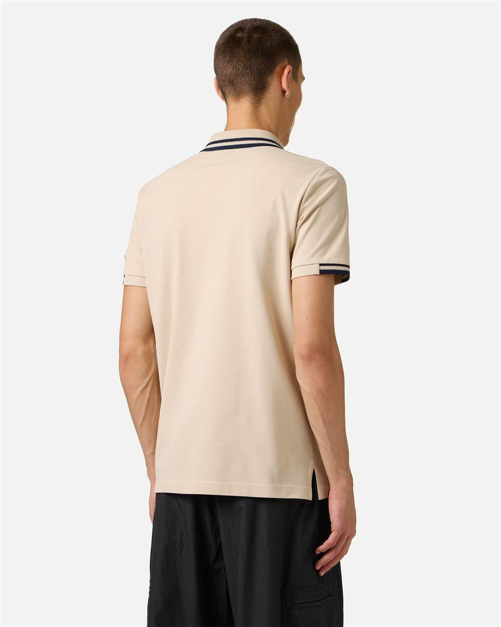 Polo Iceberg mezza zip con colletto a contrasto
