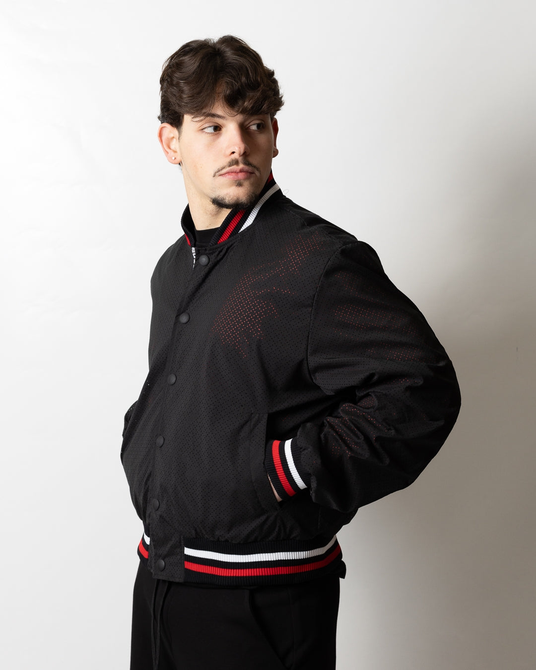 Giubbotto GCDS Essentials bomber "Logo Tape" uomo